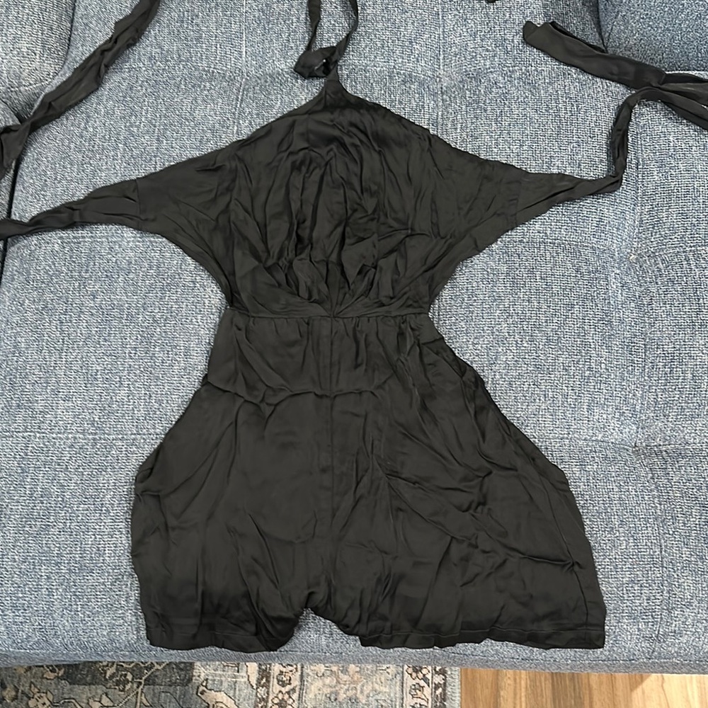 Elegant Black Halter romper